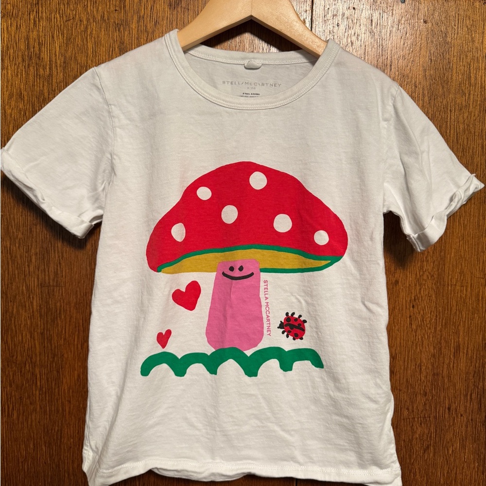 Stella McCartney Kids Couture Mushroom Short Sleeve Tee